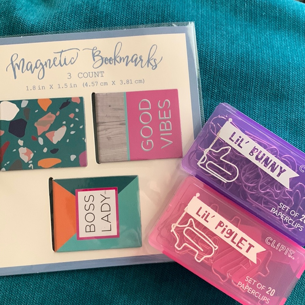 Bookmarks & cute paper clips